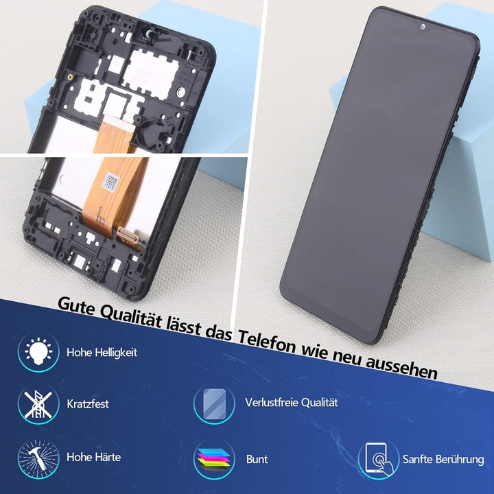RongZy Kompatibel mit Samsung Galaxy A12/A125F Ersatz Bildschirm LCD Display und Touchscreen-Digitiz