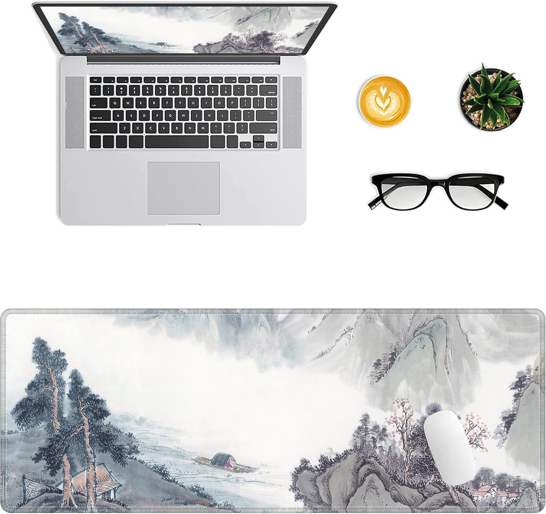 LL-COEUR Grosse Gaming Laptop Mauspad PC Tastatur Mausmatte XXL Schreibtischunterlage Büro Desk Pad