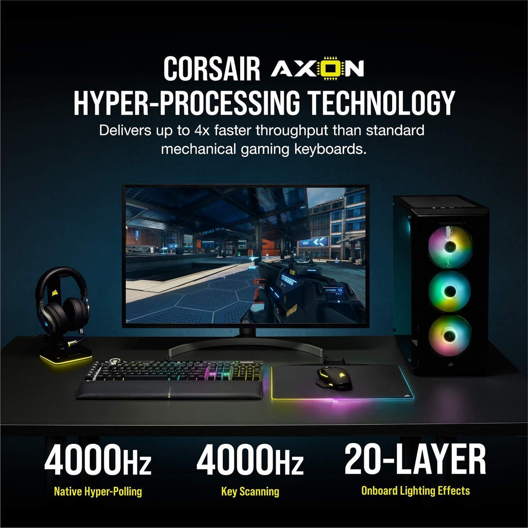 Corsair K100 optische mechanische RGB-Gaming-Tastatur OPX optische mechanische RGB-Tastenschalter -
