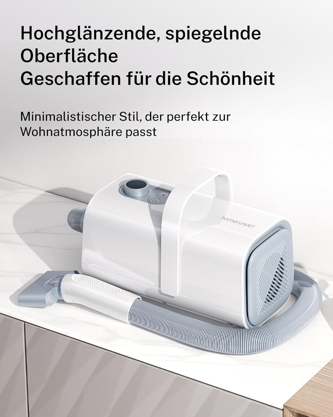 HomeRunPet Ultraleiser Hundefön für die Hundepflege, Hundetrockner in Salonqualität, 99 Geschwindigk