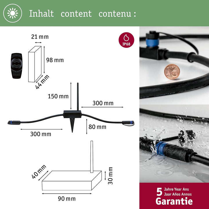 Paulmann 180.11 Outdoor Plug & Shine Controller IP68 Remote Control 18011 Fernbedienung Aussenleucht