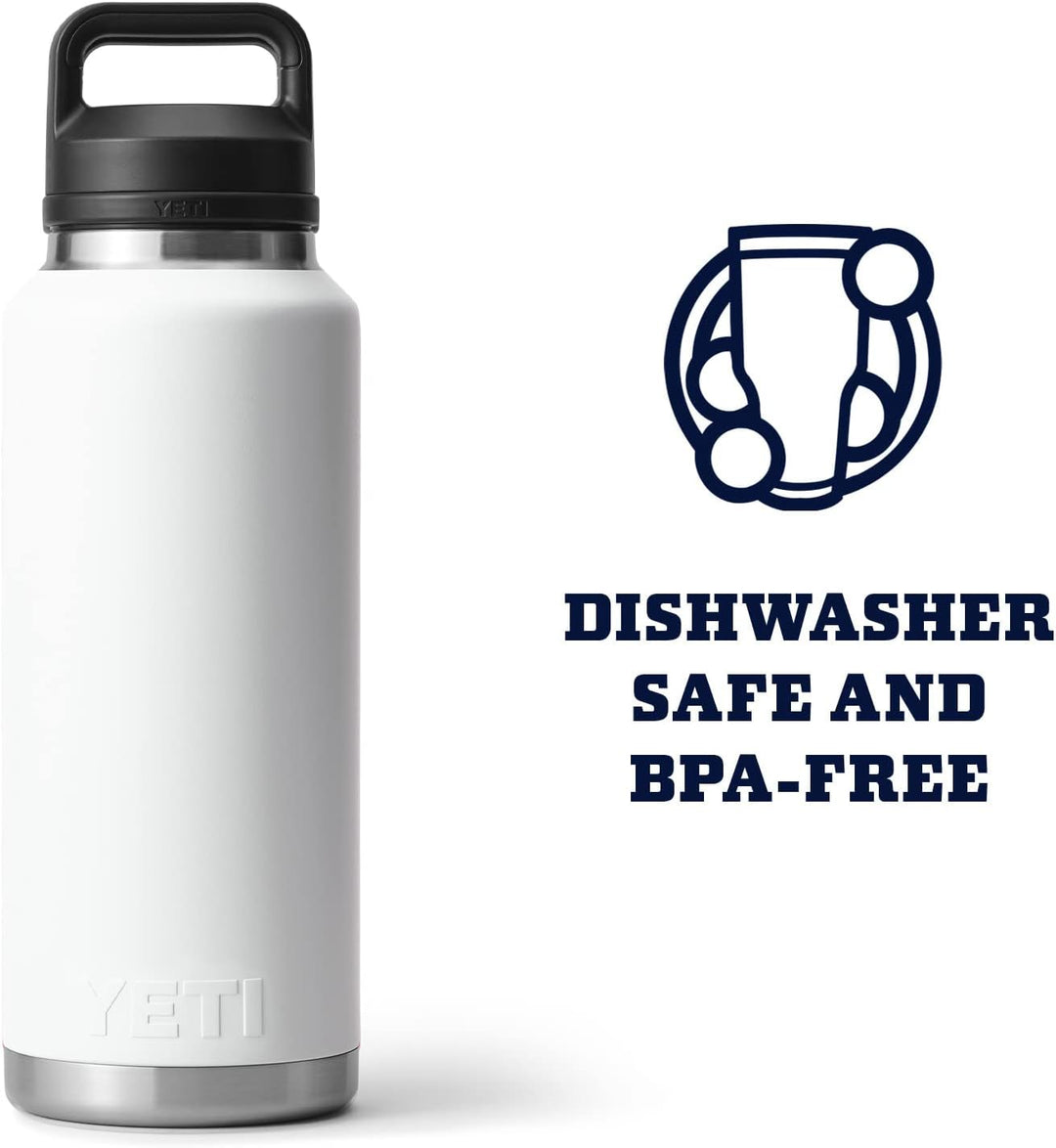 YETI Rambler Flasche Mit Chug-verschluss, White, 46oz (1.4L) Weiss/Opulenter Garten, Weiss/Opulenter
