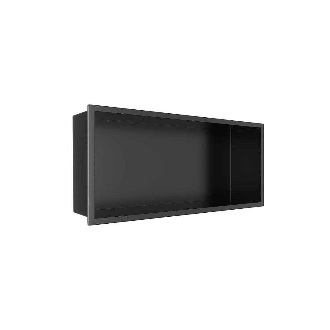 Balneo WALL-BOX ONE - Schwarz Nische Edelstahl - Schwarz Wandnische Dusche - Wasserdicht - Flexibler
