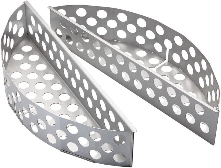 RÖSLE Kohlekorb F50/F50 AIR, 2-TLG, Hochwertige Kohlekörbe für gleichmässige Hitze im Kugelgrill & H