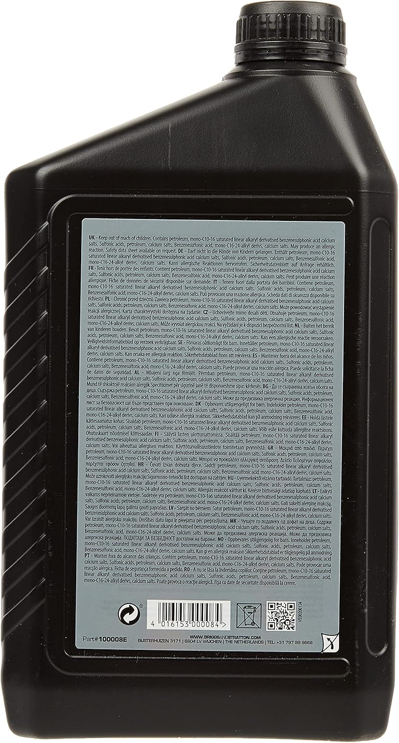 Briggs & Stratton 100008E SAE30 Öl, 2.0 Liter, SAE30