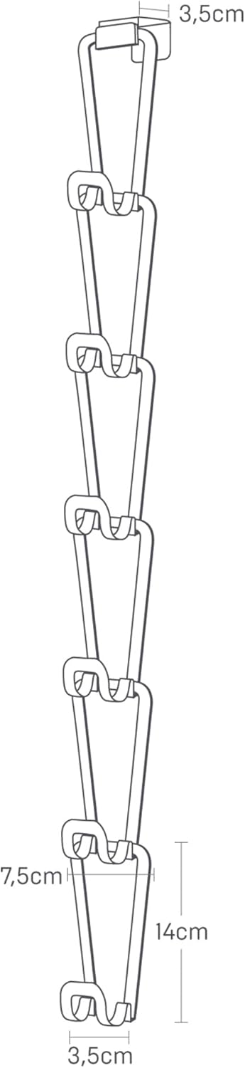 Joint bag holder S - Chain - white Weiss, Weiss