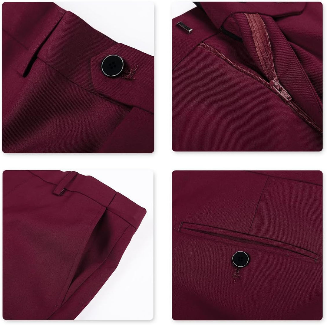 Allthemen Anzug Herren Slim Fit 3 Teilig Anzüge Modern Herrenanzug 3-Teilig Sakko Hose Weste für Bus