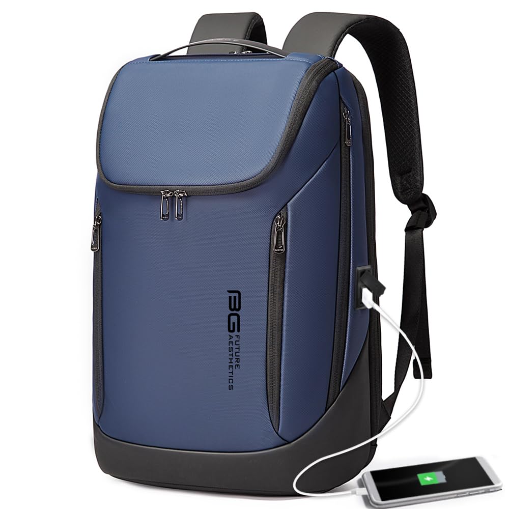 BANGE Business-Smart-Rucksack, wasserdicht, 39,6 cm (15,6 Zoll), Laptop-Rucksack mit USB-Ladeanschlu