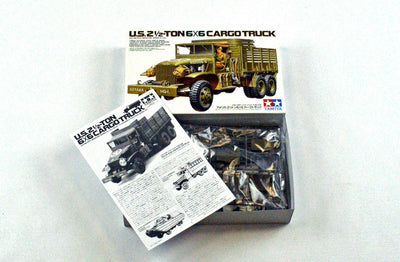 TAMIYA TMYTAM35218 35219 - 1:35 US 2.5to Transport LKW (1), Modellbau, Plastik Bausatz, Basteln, Hob