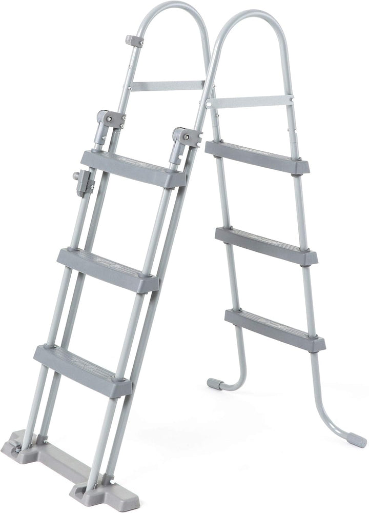 Bestway Flowclear Sicherheitsleiter, 107 cm, Maximale Tragfähigkeit: 150 kg Multicolor Höhe: 107 cm