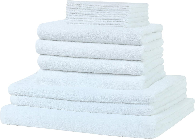 12 tlg. Frottier Handtuch XXL SET: alle Grössen abgedeckt! - 5x Gästetücher, 4x Handtücher, 2x Dusch