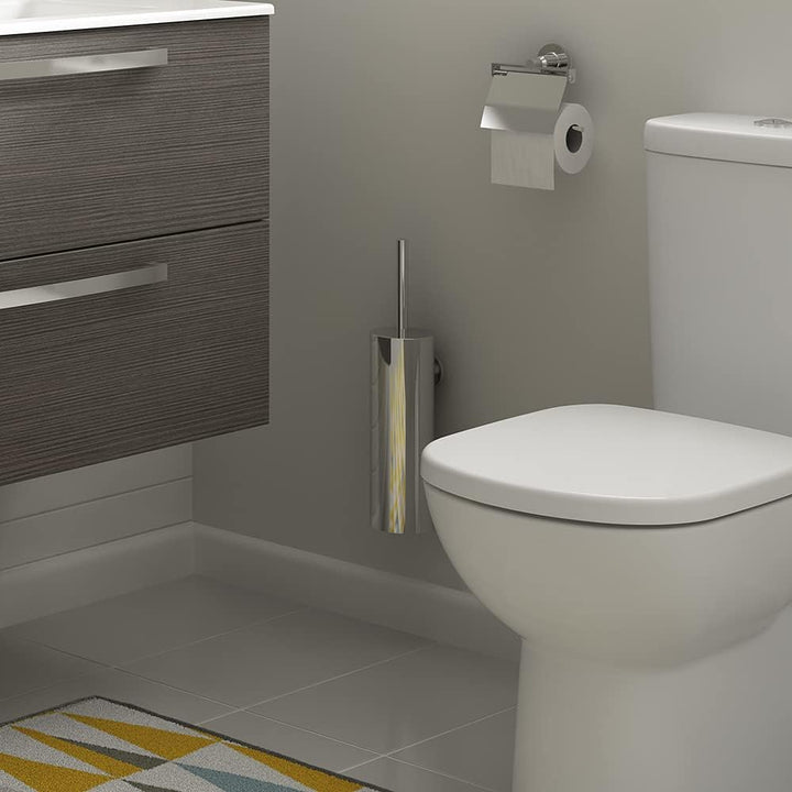Ideal Standard A9128MY IOM WC-Bürstengarnitur Metall / Wandmodel Edelstahloptik, Metall / Wandmodel