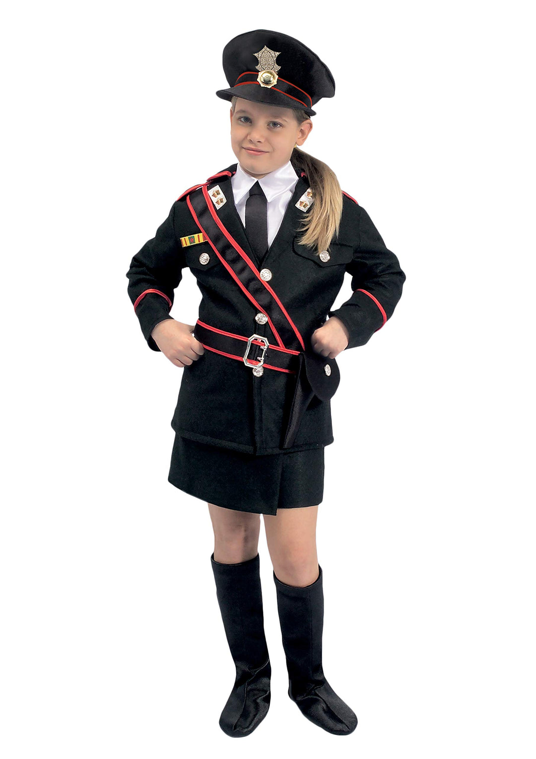 Ciao Mädchen Carabiniere Costume Bambina Kostüme, Schwarz, 7-9 Jahre