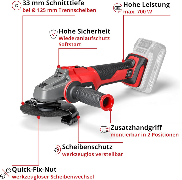 Einhell Akku-Werkzeug-Set 18 V Power X-Change – 4 Geräte + 4 Akkus + Zubehör (Stichsäge, Schlagbohrs