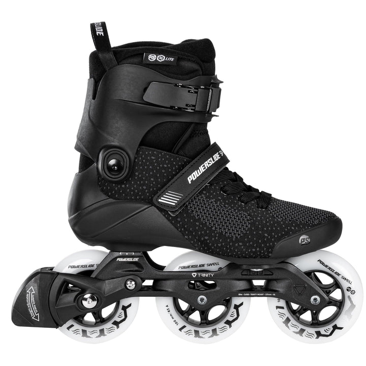 Powerslide Inline Skate Swell Lite Black 100, für Fitness, für Damen und Herren 36-37, 36-37