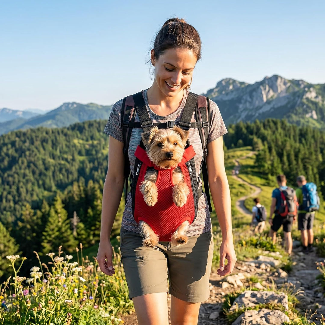 Haustiertrage Rucksack Hundetrage Brusttasche Freihändige Brusttrage Vierbeinige Rucksacktasche für