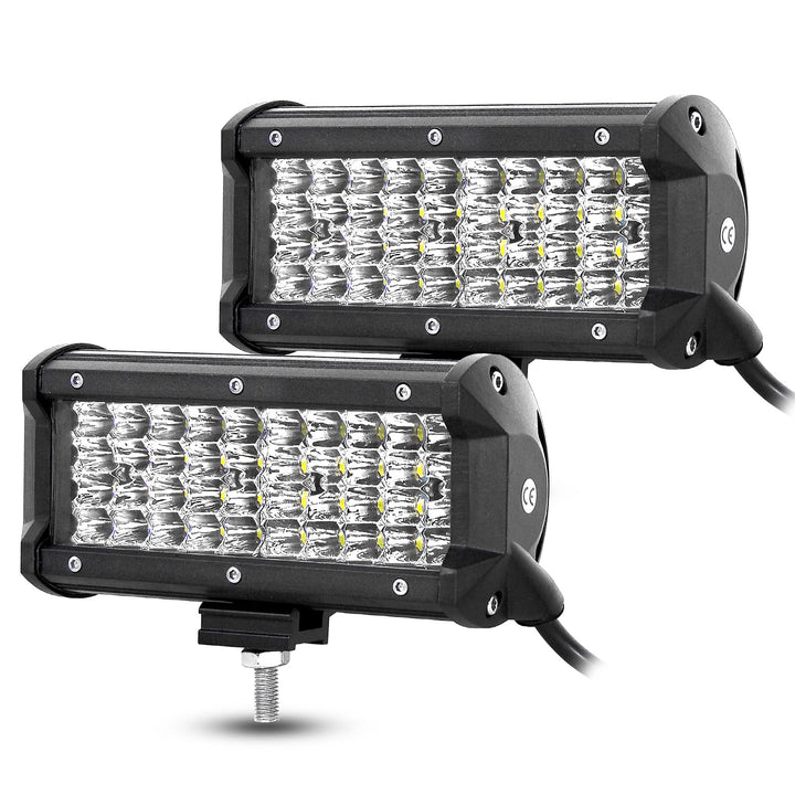 Willpower 2cs 7 Zoll 18cm 120W Led Zusatzscheinwerfer 12V Led Scheinwerfer Auto IP67 Wasserdicht Flu