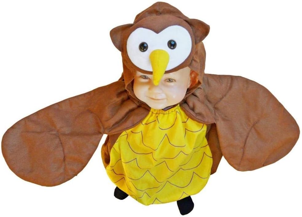 Ikumaal Eulen-Kostüm, F68 86-92, für Baby Babies Klein-Kind, Eule Uhu Vogel Wald-Tiere Kostüm-e Fasc