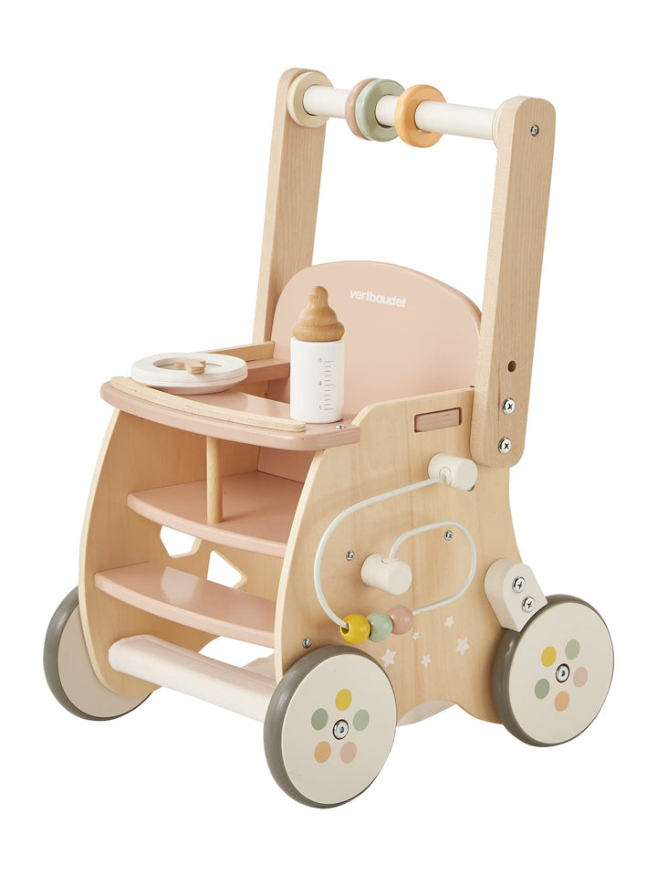Vertbaudet VERTBAUDETLauflernwagen mit Puppensitz, Holz FSC®weiss, Weiss