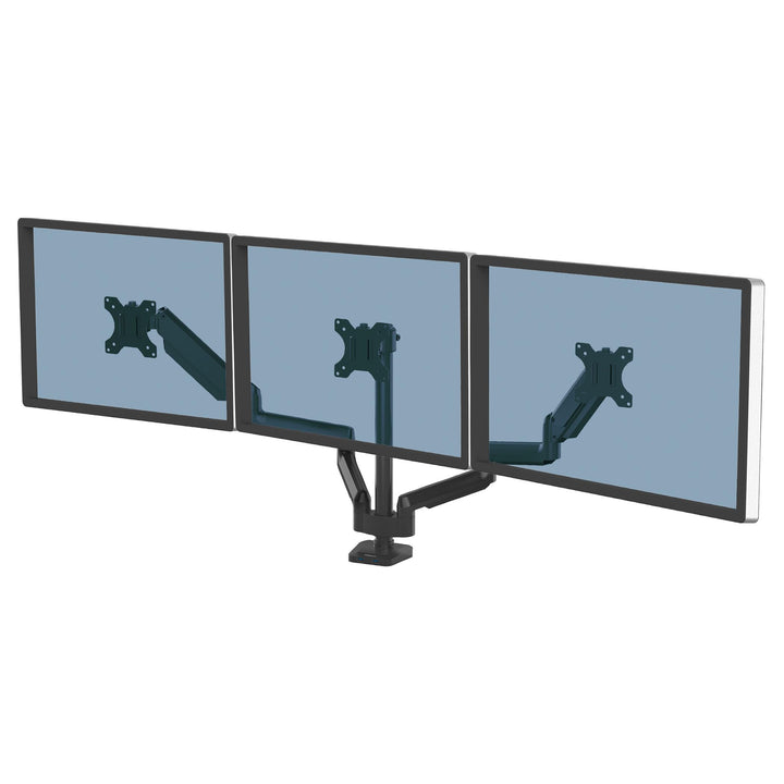 Fellowes Monitor Halterung für 3 Monitore bis je 27 Zoll (68,5 cm) - Platinum Series Monitor Arm mit
