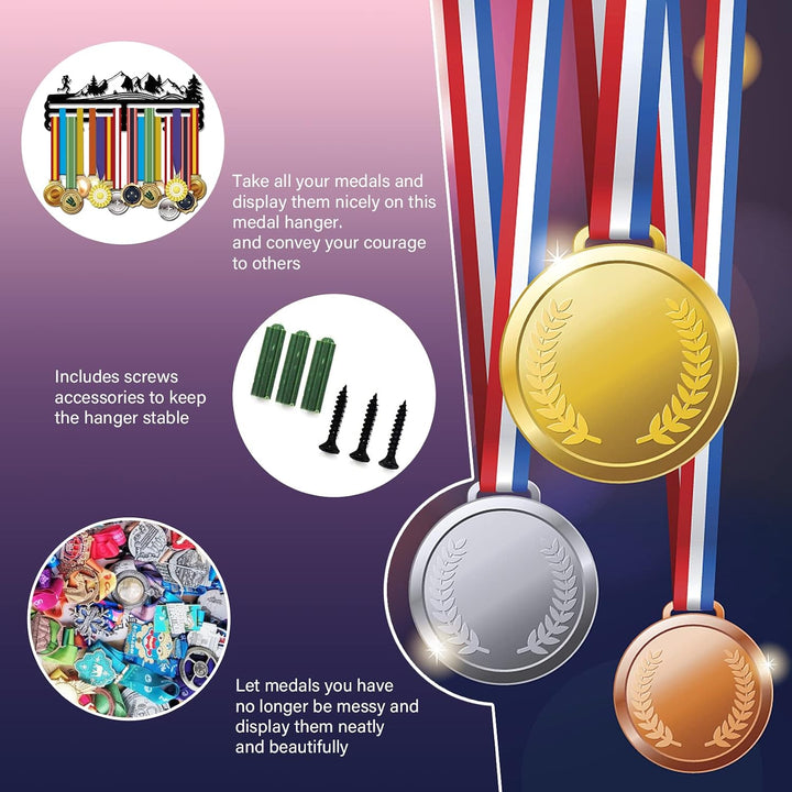 SUPERDANT Laufen Frauen Medaillenaufhänger Display Laufen Medaillenhalter Aufhänger Marathon Medaill