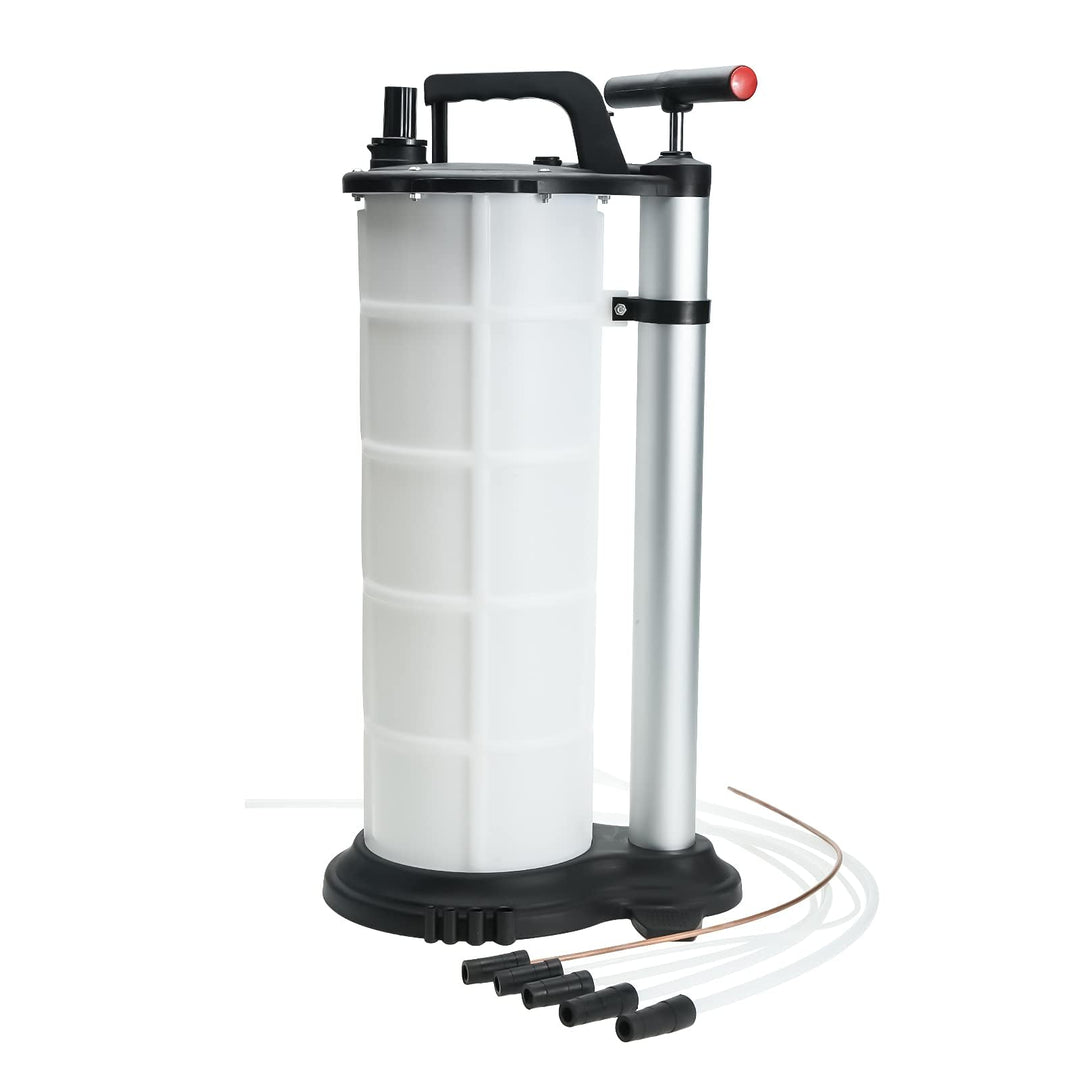 FreeTec Ölabsaugpumpe Absaugpumpe Handpumpe mit 3 Schläuchen Bremsenentlüfter 9L Flüssigkeitsabsaugp