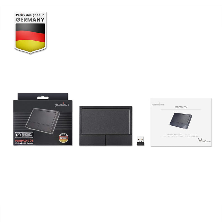 Perixx PERIPAD-704 kabelloses Touchpad, tragbares Trackpad für Desktop- und Laptop-Benutzer, 12 x 9