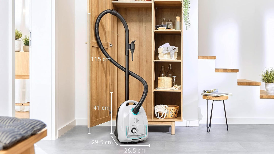 Bosch Serie 4 Staubsauger mit Beutel Weiss BGB38HYG1