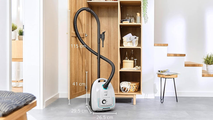 Bosch Serie 4 Staubsauger mit Beutel Weiss BGB38HYG1