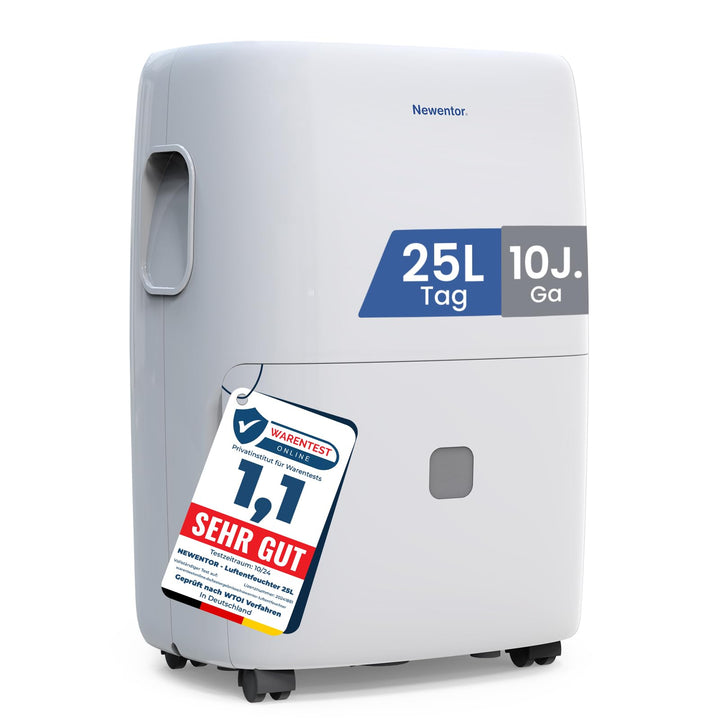 Newentor Luftentfeuchter elektrisch 25L, Entfeuchter elektrisch keller, Raumentfeuchter elektrisch,