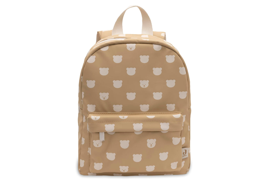 Jollein Kinderrucksack Bär – Teddy Bear – Rucksack Kinder – Wasserabweisend & Leicht – Rucksack Kind