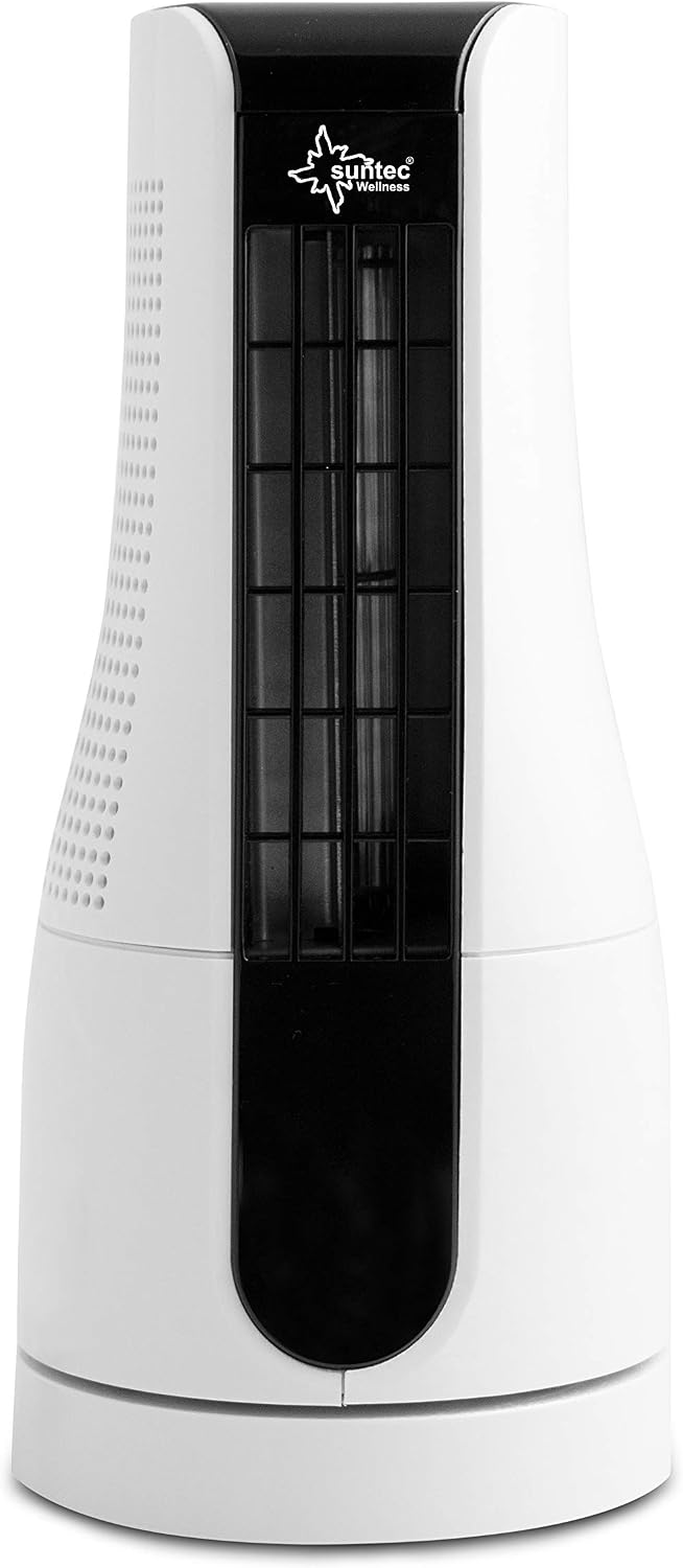 SUNTEC Tischventilator CoolBreeze Sensation, Timer Leise 16 Watt | Tisch Ventilator 2 Stufen, Tragba