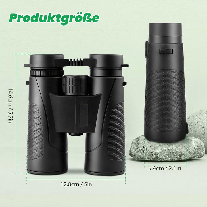 Binoculars Fernglas Erwachsene Professional Wasserdicht BAK4 12x42 HD FMC Objektiv für Vogelbeobacht