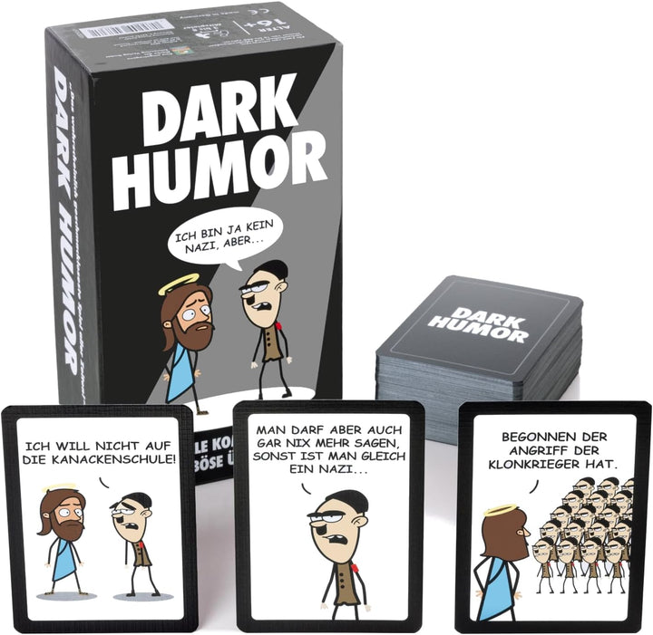 Wer lacht, verliert! Dark Humor Kartenspiel jenseits von Gut und Böse für Fans von schwarzem Humor,
