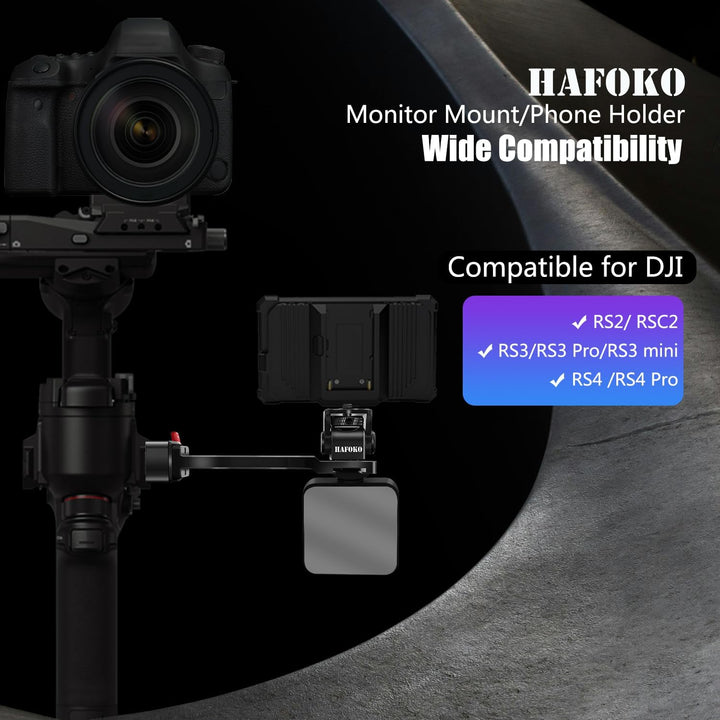 HAFOKO RS3 Gimbal Monitor Montieren RS2 Handhaben Verlängerung Platte Metall mit 1/4" Gewinde Kalter