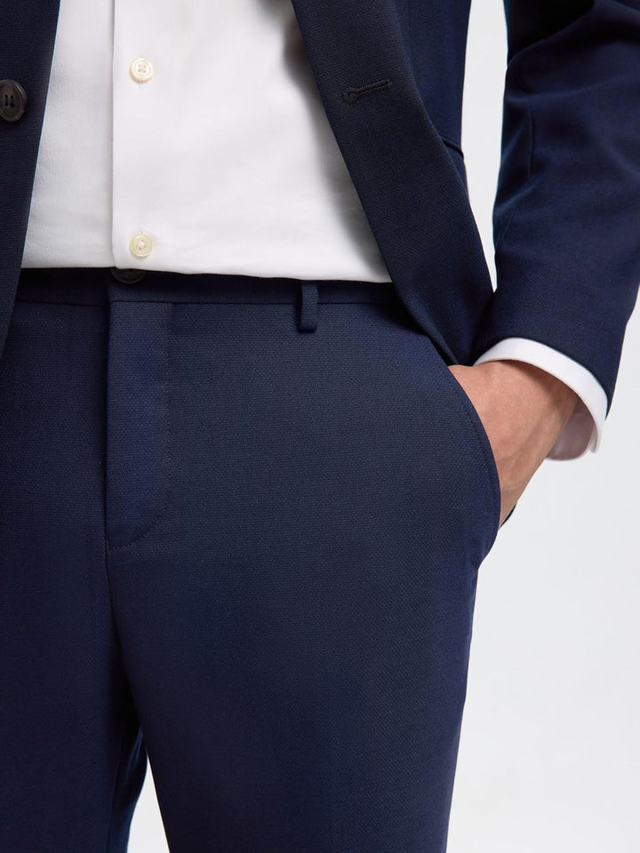 Selected Homme Male Hose Gewebter Wollgemisch, 40 Navy Blazer