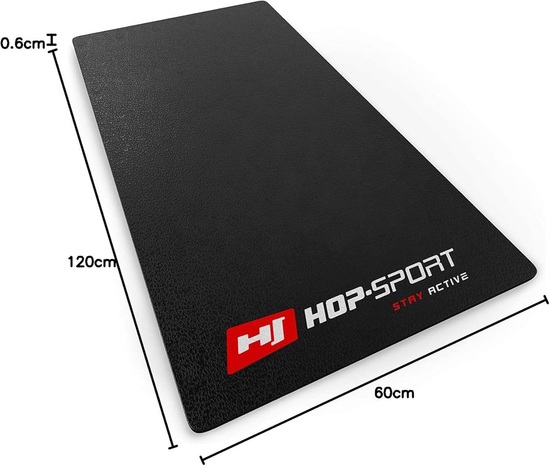 Hop-Sport Bodenschutzmatte aus PVC 0,6mm Dicke Unterleg und Schutzmatte für Fitness &amp; Sportgeräte in