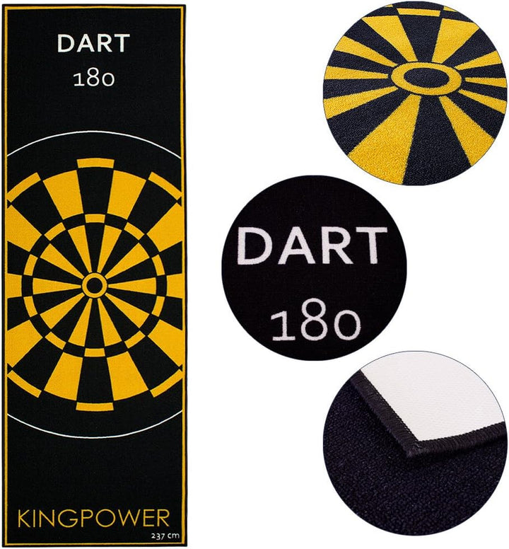 Kingpower Dartmatte Dart Teppich Turnier Matte Abwurflinie Bodenschutz Zubehör Dartpfeile Dartscheib