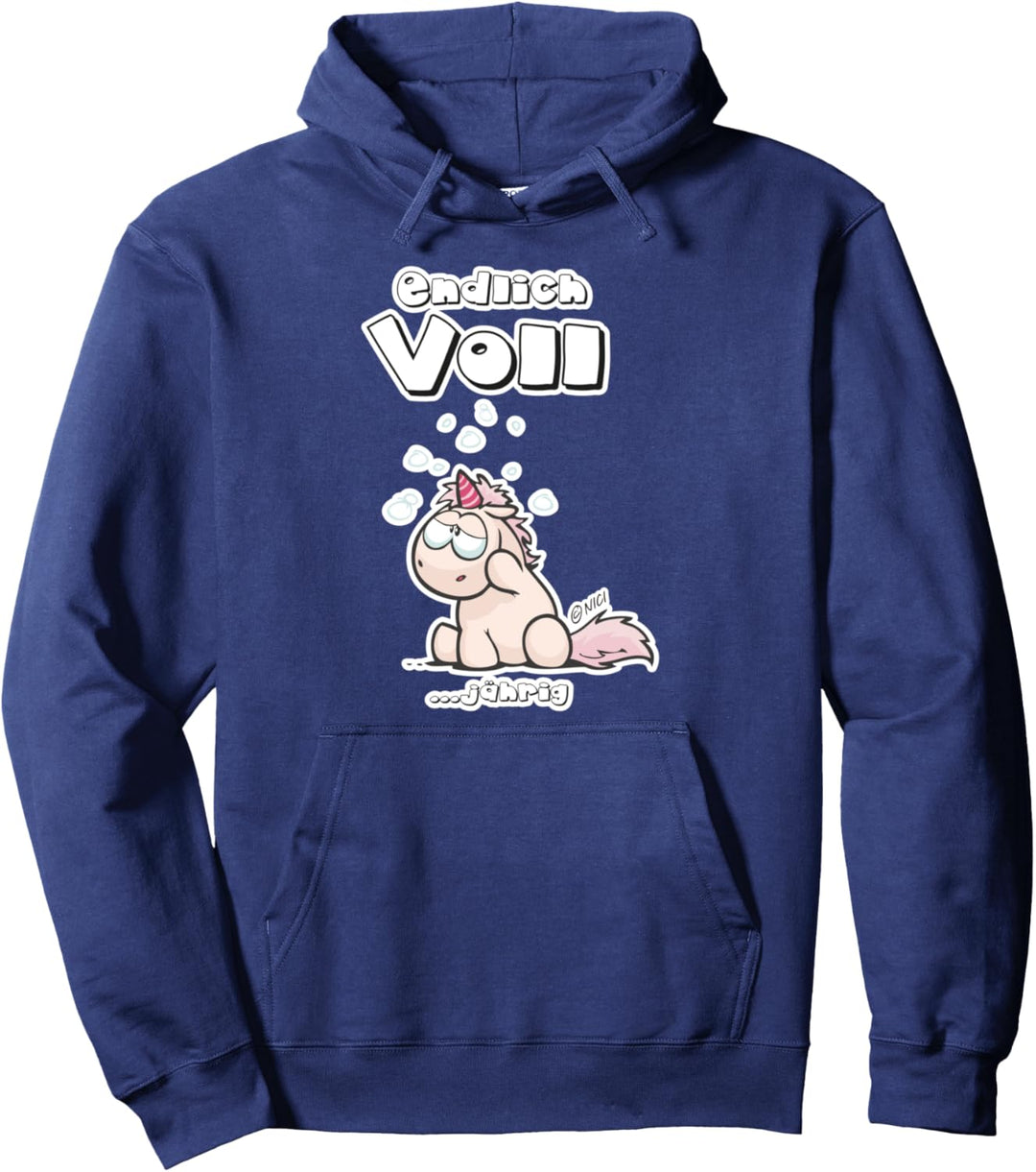 "Endlich volljährig" designed by NICI Pullover Hoodie