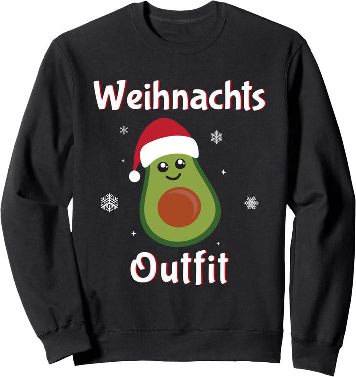 Lustiges Weihnachtsoutfit Avocado Weihnachten Weihnachts Sweatshirt