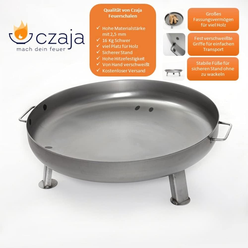 Czaja Feuerschalen® Feuerschale Bonn Ø 80 cm - mit Wasserablaufbohrung - Feuerschalen für den Garten