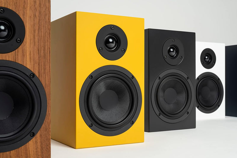 Pro-Ject Colourful Audio System, All in One True Analog HiFi Stereo System mit Plattenspieler Debut