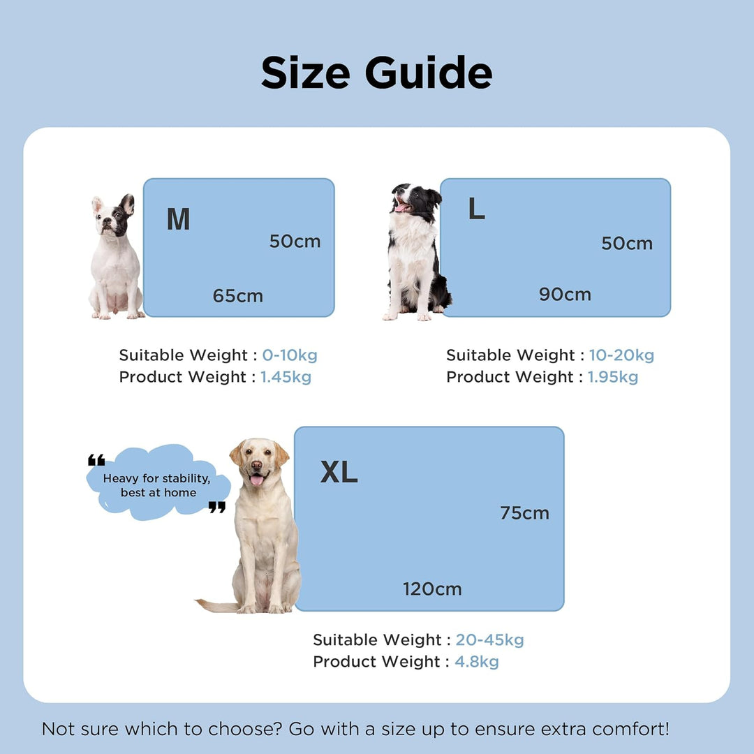 BEDSURE kühlmatte für Hunde grosse – 90x50cm selbstkühlende Gelmatte mit kratzfestem 300D Oxford-Sto