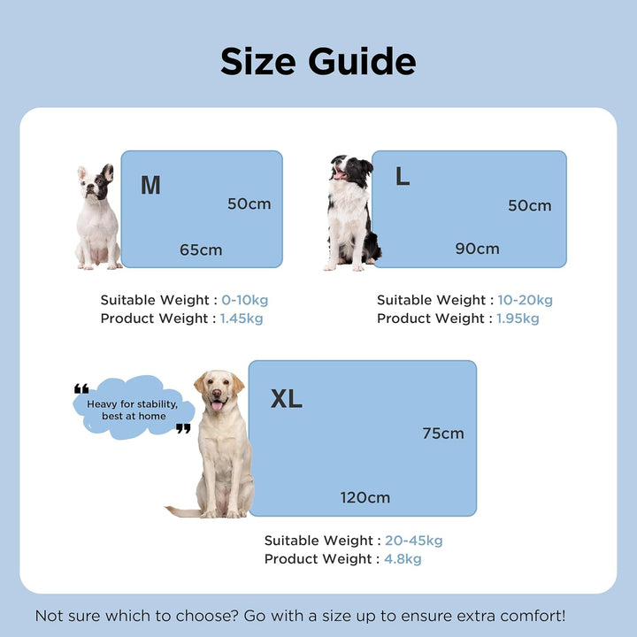 BEDSURE kühlmatte für Hunde grosse – 90x50cm selbstkühlende Gelmatte mit kratzfestem 300D Oxford-Sto