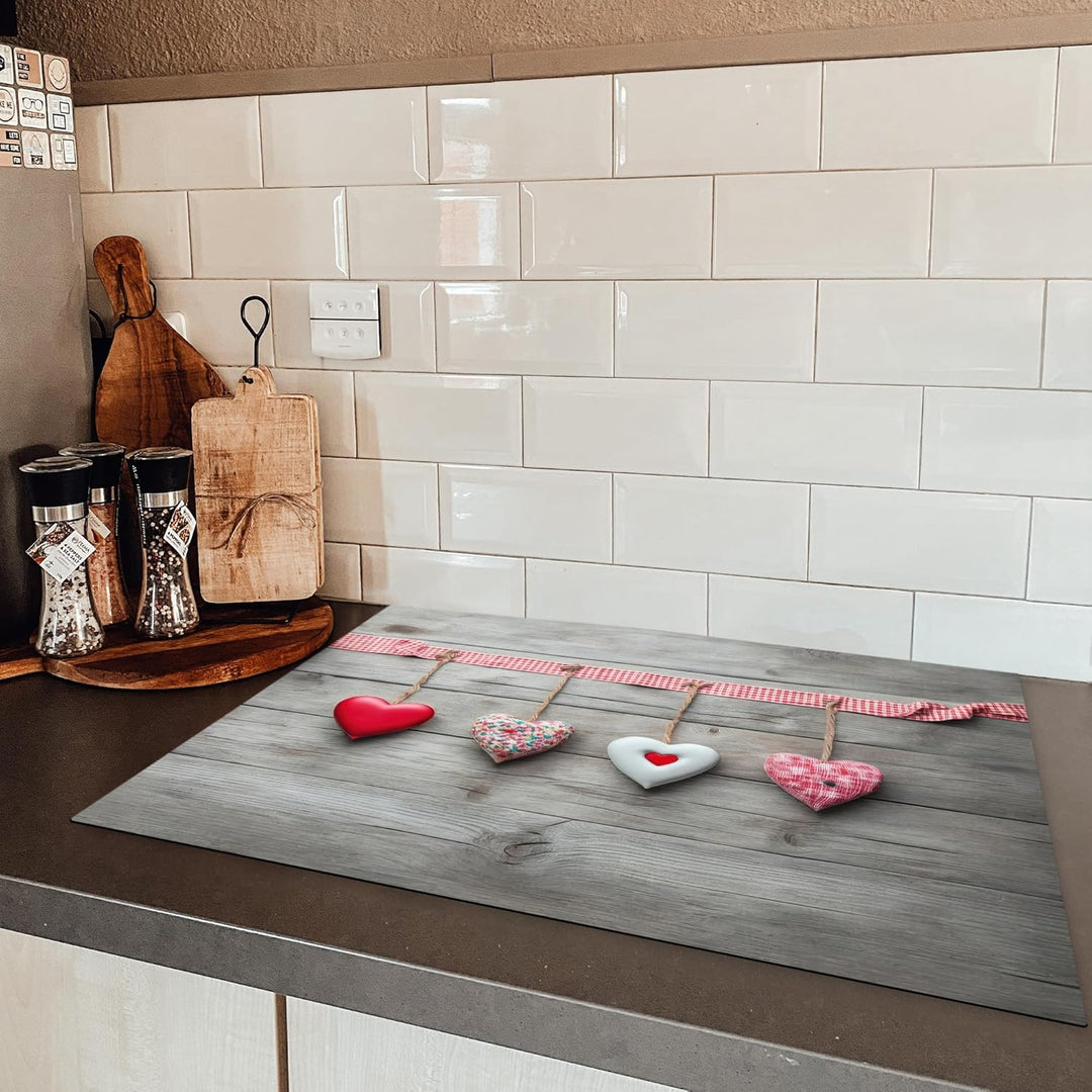 KitchenYeah© Herdabdeckplatte Einteilig Ceranfeld Abdeckplatte für Induktionsschutz Ceranfeldabdecku