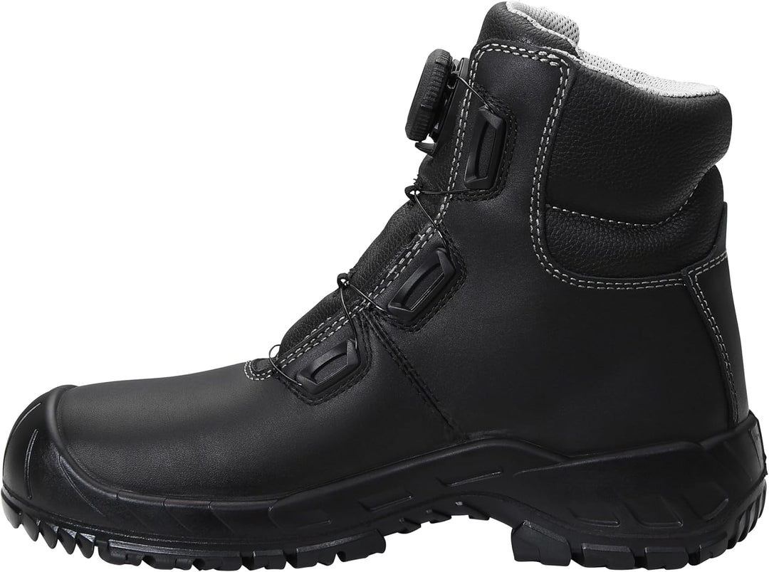 ELTEN Sicherheitsschuhe LAURENZO BOA Mid ESD S3, Damen und Herren, Leder, Stahlkappe, leicht, robust