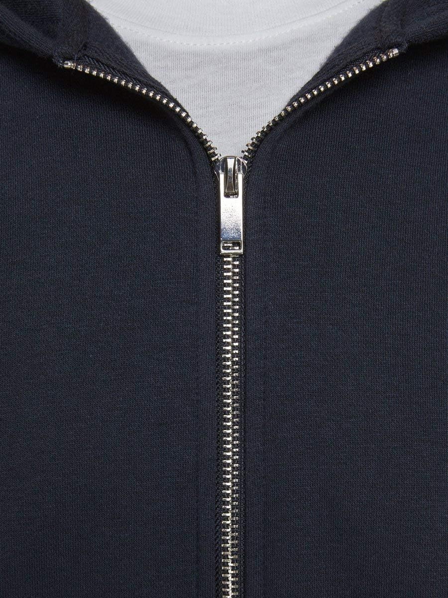 Jack & Jones Herren Jjesoft Sweat Zip Hood Noos Sweatjacke (1er Pack) XL Blau (Navy Blazer Fit: Rela