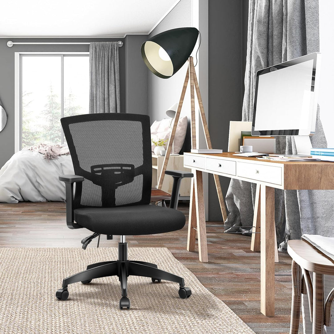 ALPHA HOME Bürostuhl Ergonomischer Schreibtischstuhl Höhenverstellbar Drehstuhl Ergonomisch Computer