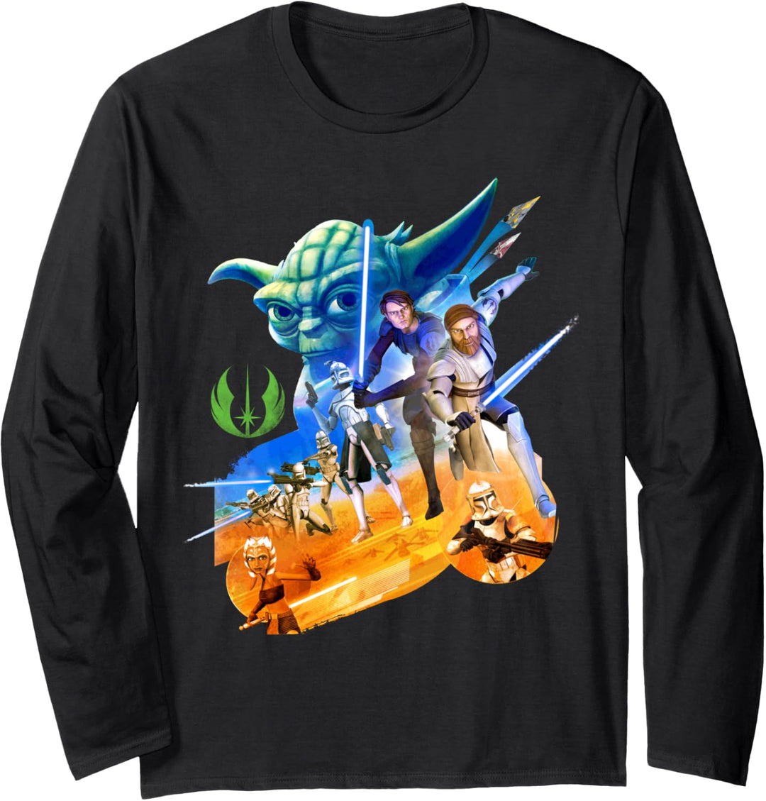 Star Wars Clone Warriors Characters Langarmshirt