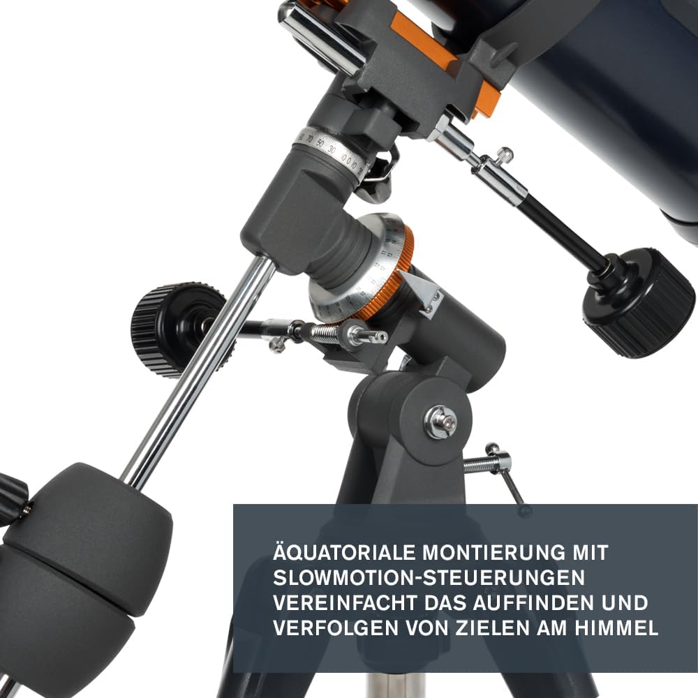 Celestron 31045 AstroMaster 130EQ Newtonsches Spiegelteleskop, Dunkelblau AstroMaster 130EQ Reflekto